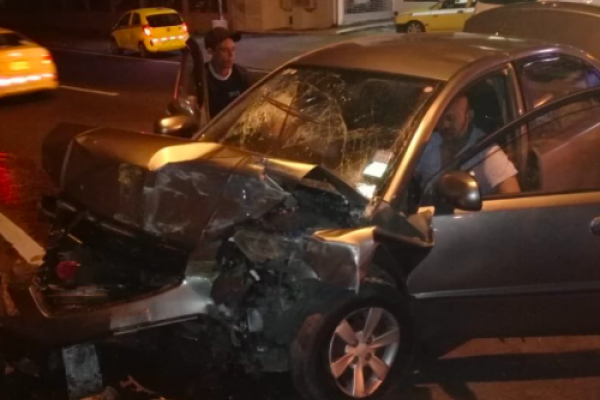 Tres heridos por accidente en la avenida Frangipani
