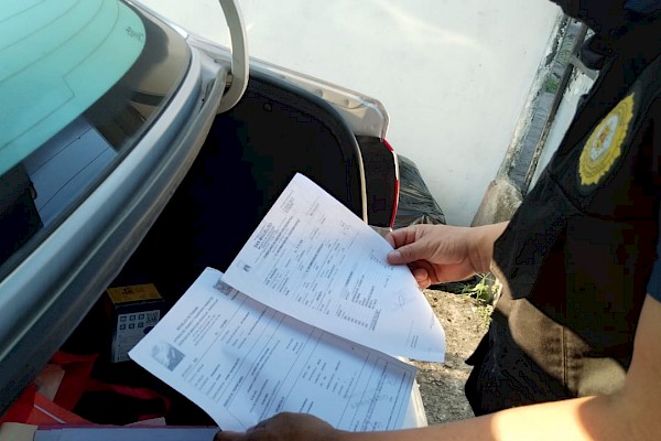 Tras operación Pagoda policía aprehende a dos personas por falsificación de documentos y robo de vehículos