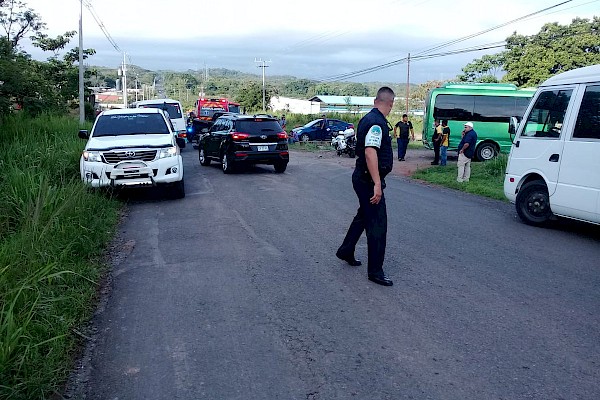 Dos heridos en triple colisión en Veraguas