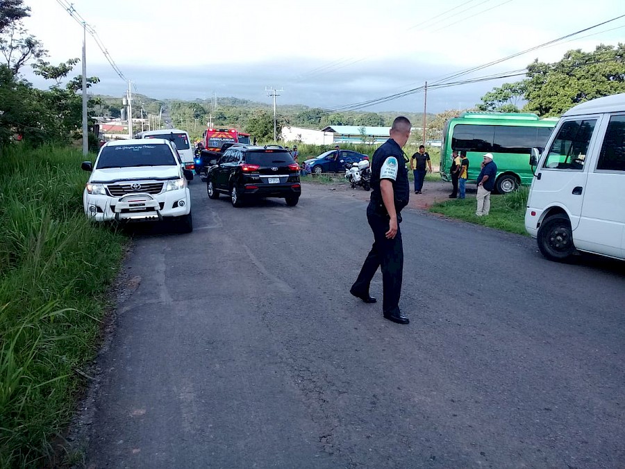 Dos heridos en triple colisión en Veraguas