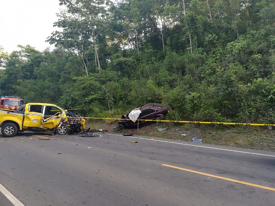 Una víctima fatal por accidente en Agua Fría, Darién