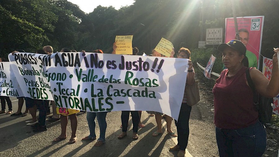 Tráfico afectado por cierre de la vía Interamericana por protesta en Panamá Oeste