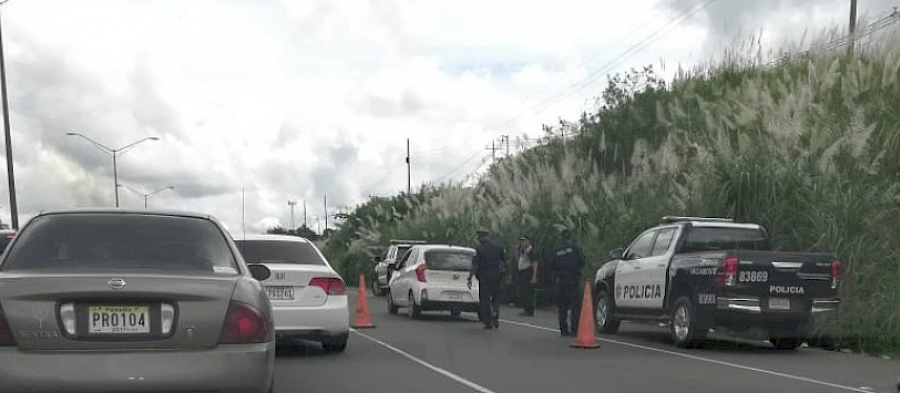 Un detenido tras persecución policial en Panamá Oeste