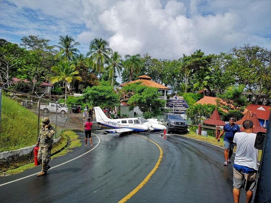 Aeronave se accidentó en Contadora, sin víctimas