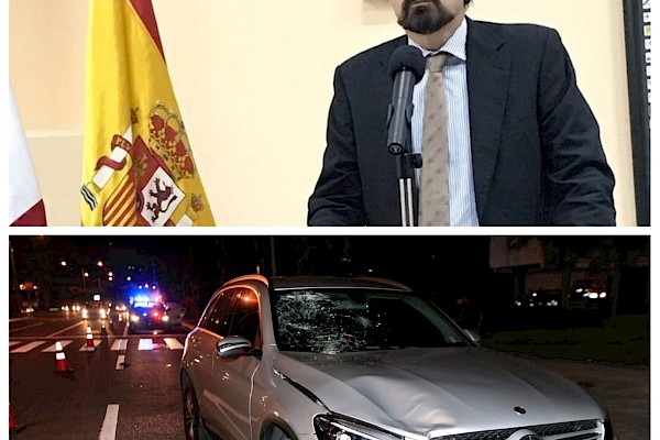 Embajador de España en Panamá arrolla a adulto mayor en la Avenida Balboa
