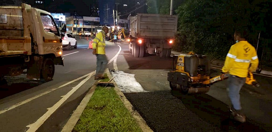 MOP atiende puntos críticos en Panamá Norte y vía Israel