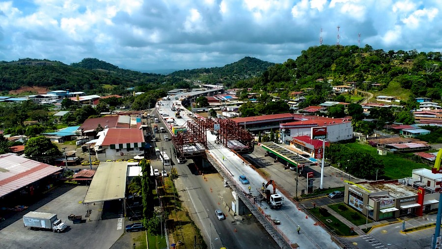 Ampliación a seis carriles del Corredor de Playas en Panamá Oeste con avance físico de 72%